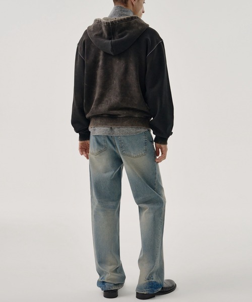 MMIC（エムエムアイシー）の「【MMIC】SHADE LAYER ZIP-UP HOODIE / 【エムエムアイシー】シェ－ドレイヤージップアップフーディー（パーカー・メンズ・ブラック・L/M）」の13枚目の写真