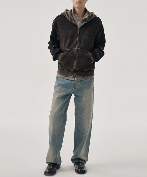 MMIC（エムエムアイシー）の「【MMIC】SHADE LAYER ZIP-UP HOODIE / 【エムエムアイシー】シェ－ドレイヤージップアップフーディー（パーカー・メンズ・ブラック・L/M）」の11枚目の写真