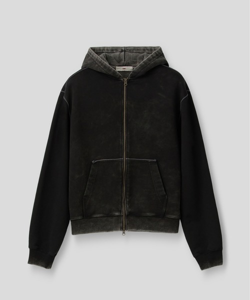MMIC（エムエムアイシー）の「【MMIC】SHADE LAYER ZIP-UP HOODIE / 【エムエムアイシー】シェ－ドレイヤージップアップフーディー（パーカー・メンズ・ブラック・L/M）」の5枚目の写真