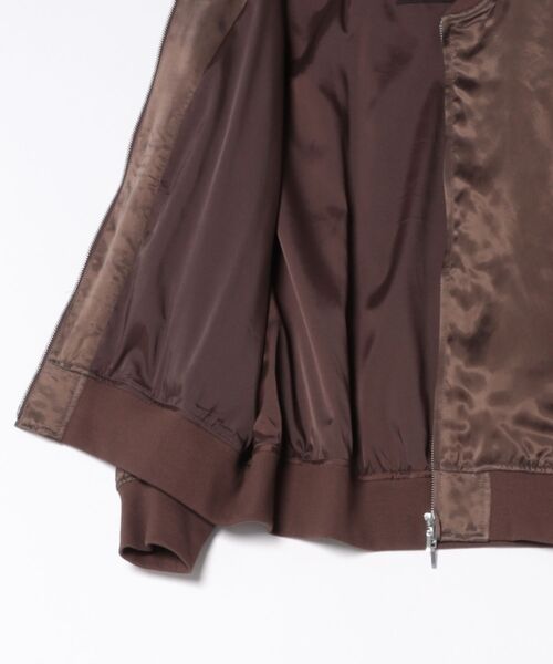 Droite lautreamont(ドロワットロートレアモン)の「キュプラブルゾン(ブルゾン・レディース・ブラウン/ブラック・M)」の16枚目の写真