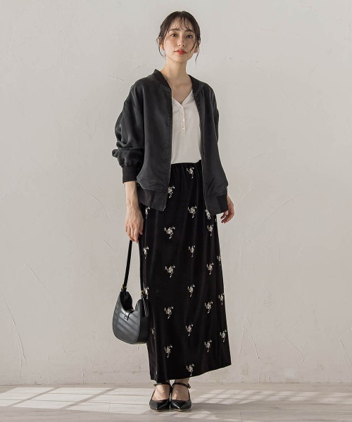 Droite lautreamont(ドロワットロートレアモン)の「キュプラブルゾン(ブルゾン・レディース・ブラウン/ブラック・M)」の21枚目の写真