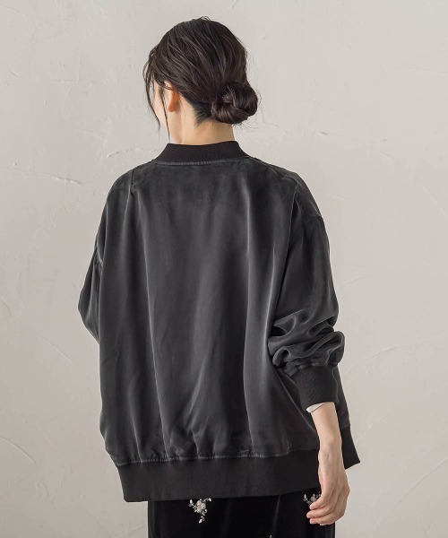 Droite lautreamont(ドロワットロートレアモン)の「キュプラブルゾン(ブルゾン・レディース・ブラウン/ブラック・M)」の20枚目の写真