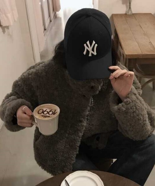 Ritzy（リッツィー）の「スタンドカラー プードルボアブルゾン ジャケット（ブルゾン・レディース・ホワイト/アイボリー/モカ・FREE）」の8枚目の写真