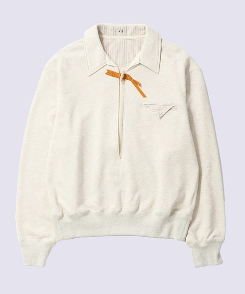 KHOKI(コッキ)の「【KHOKI】Skipper sweatshirt(スウェット・メンズ・ブラック/ライトグレー・2/3)」の2枚目の写真