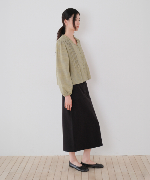 MOUI（モウイ）の「Washed cotton fatigue skirt (BLACK)（スカート・レディース・その他・SMALL/MEDIUM）」の3枚目の写真