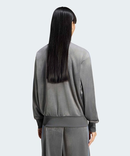 adidas(アディダス)の「ファイヤーバード ベロア トラックトップ / ジャージ / トラックジャケット / アディダスオリジナルス adidas Originals(ジャージ・メンズ・グレー・X-LARGE/LARGE/3XL/XX-LARGE/X-SMALL/SMALL/MEDIUM)」の2枚目の写真