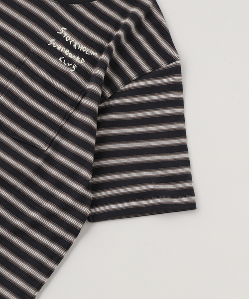 Stockholm Surfboard Club（ストックホルムサーフボードクラブ）の「STOCKHOLM SURFBOARD CLUB / ストックホルムサーフボードクラブ FRANZ POCKET TE（Tシャツ/カットソー・メンズ・ホワイト・SMALL/MEDIUM）」の4枚目の写真