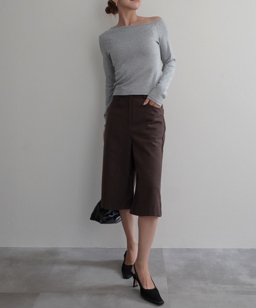 Rashik（ラシク）の「【Rashik】ワンショルダーフィットトップス（Tシャツ/カットソー・レディース・ホワイト/ブラック/グレー/ピンク・FREE）」の16枚目の写真