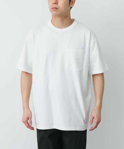 THE NORTH FACE PURPLE LABEL(ザ ノースフェイス パープルレーベル)の「THE NORTH FACE PURPLE LABEL 8OZ FIELD POCKET T-SHIRTS(Tシャツ/カットソー・メンズ・オフホワイト・LARGE)」の1枚目の写真