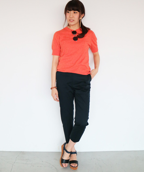 N.(N. Natural Beauty Basic)(エヌエヌナチュラルビューティーベーシック)の「コットンギャバセンタープレスパンツ(その他パンツ・レディース・ホワイト/ベージュ/ネイビー・SMALL/MEDIUM)」の17枚目の写真