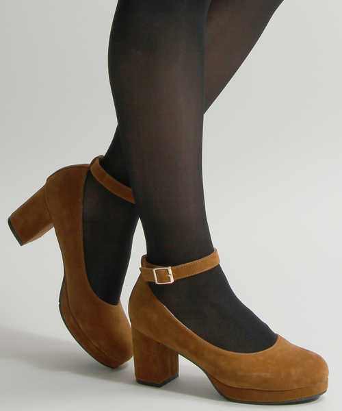 WEGO（ウィゴー）の「WEGO/ストラップパンプス（パンプス・レディース・ブラック/グレー/キャメル/ピンク/ワイン/ブラウン・MEDIUM/LARGE）」の5枚目の写真