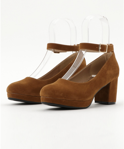 WEGO（ウィゴー）の「WEGO/ストラップパンプス（パンプス・レディース・ブラック/グレー/キャメル/ピンク/ワイン/ブラウン・MEDIUM/LARGE）」の7枚目の写真