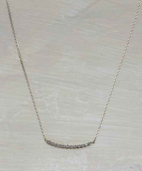 agete(アガット)の「K10ネックレス(ネックレス・レディース・シャンパン・FREE)」の1枚目の写真