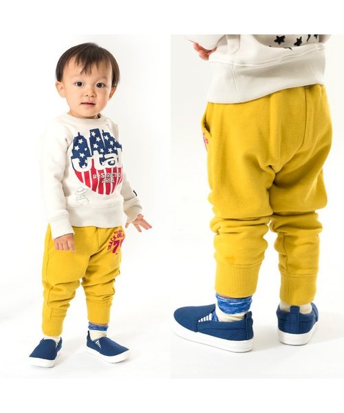 BREEZE(ブリーズ)の「ネット限定 カレッジロゴカットパンツ(9分丈)(その他パンツ・キッズ・マスタード/ネイビー/グレー・140/100/120/95/80/90/110/130)」の6枚目の写真