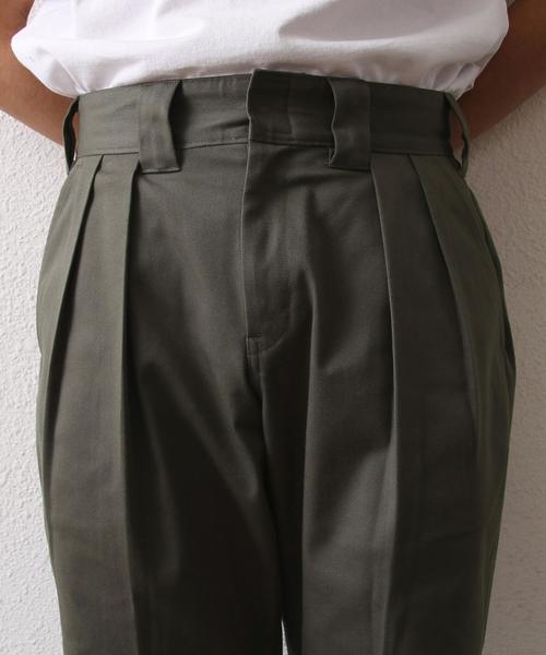 Dickies（ディッキーズ）の「Dickies別注TCツイルストレッチ２タックテーパードパンツ（その他パンツ・メンズ・ベージュ/オリーブ・28inch/34inch/30inch/32inch）」の12枚目の写真