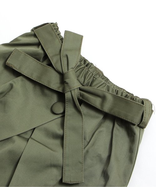 BREEZE（ブリーズ）の「リボンベルトタックスカート（スカート・キッズ・カーキ/ピンク・130/110/120/100/90/80/140）」の7枚目の写真