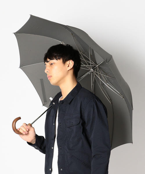 FOX UMBRELLAS（フォックスアンブレラズ）の「FOX UMBRELLAS: メイプルハンドル 折りたたみ傘（折りたたみ傘・メンズ・ブラック/ネイビー/チャコールグレー/グリーン/カーキ・ONE SIZE）」の6枚目の写真