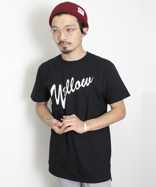 YELLOW RUBY（イエロールビー）の「Yellow s/s Long Tee / ロングシルエット（Tシャツ/カットソー・メンズ・ホワイト/ブラック/ミックスグレー・MEDIUM/LARGE）」の3枚目の写真