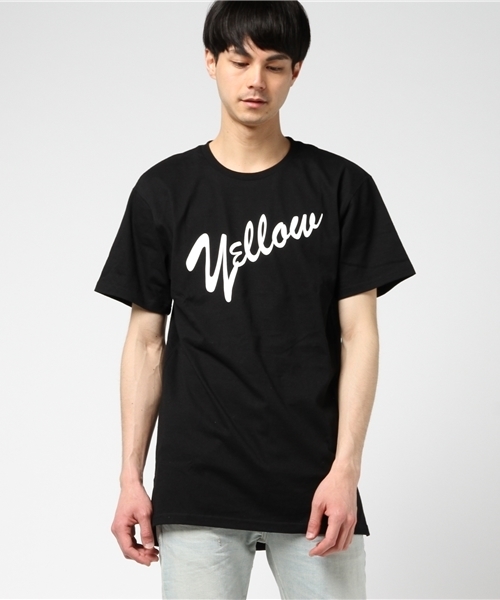 YELLOW RUBY（イエロールビー）の「Yellow s/s Long Tee / ロングシルエット（Tシャツ/カットソー・メンズ・ホワイト/ブラック/ミックスグレー・MEDIUM/LARGE）」の11枚目の写真