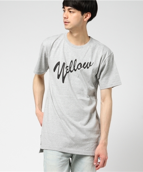 YELLOW RUBY（イエロールビー）の「Yellow s/s Long Tee / ロングシルエット（Tシャツ/カットソー・メンズ・ホワイト/ブラック/ミックスグレー・MEDIUM/LARGE）」の12枚目の写真
