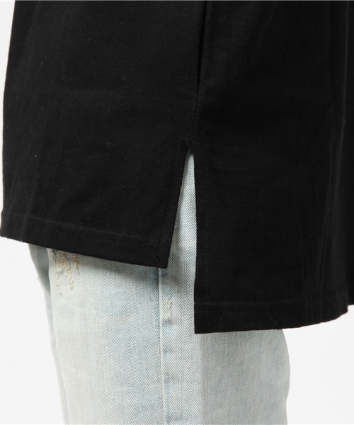 YELLOW RUBY（イエロールビー）の「Yellow s/s Long Tee / ロングシルエット（Tシャツ/カットソー・メンズ・ホワイト/ブラック/ミックスグレー・MEDIUM/LARGE）」の7枚目の写真