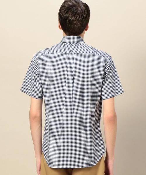 BEAUTY&YOUTH UNITED ARROWS(ビューティーアンドユースユナイテッドアローズ)の「BY オックス ギンガムチェック ショートスリーブ シャツ ◆(シャツ/ブラウス・メンズ・ネイビー/ブラック・SMALL/LARGE/X-SMALL/MEDIUM/X-LARGE)」の9枚目の写真