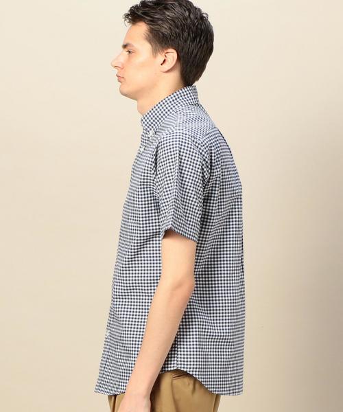 BEAUTY&YOUTH UNITED ARROWS(ビューティーアンドユースユナイテッドアローズ)の「BY オックス ギンガムチェック ショートスリーブ シャツ ◆(シャツ/ブラウス・メンズ・ネイビー/ブラック・SMALL/LARGE/X-SMALL/MEDIUM/X-LARGE)」の11枚目の写真