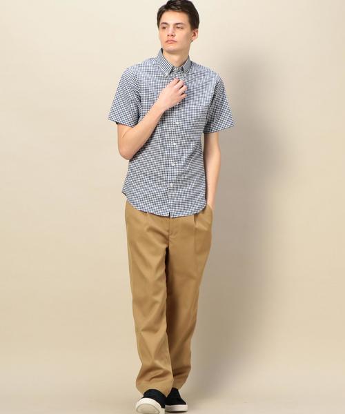 BEAUTY&YOUTH UNITED ARROWS(ビューティーアンドユースユナイテッドアローズ)の「BY オックス ギンガムチェック ショートスリーブ シャツ ◆(シャツ/ブラウス・メンズ・ネイビー/ブラック・SMALL/LARGE/X-SMALL/MEDIUM/X-LARGE)」の12枚目の写真