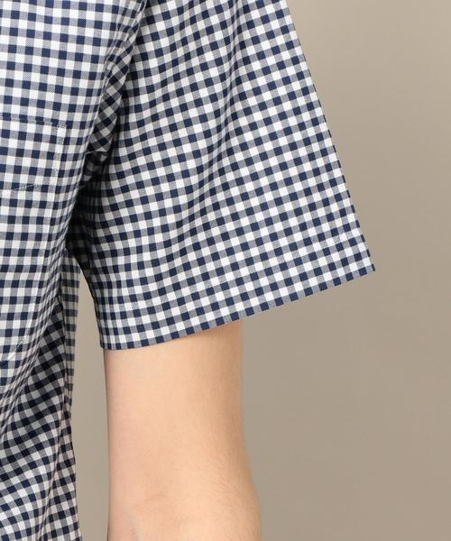 BEAUTY&YOUTH UNITED ARROWS(ビューティーアンドユースユナイテッドアローズ)の「BY オックス ギンガムチェック ショートスリーブ シャツ ◆(シャツ/ブラウス・メンズ・ネイビー/ブラック・SMALL/LARGE/X-SMALL/MEDIUM/X-LARGE)」の4枚目の写真