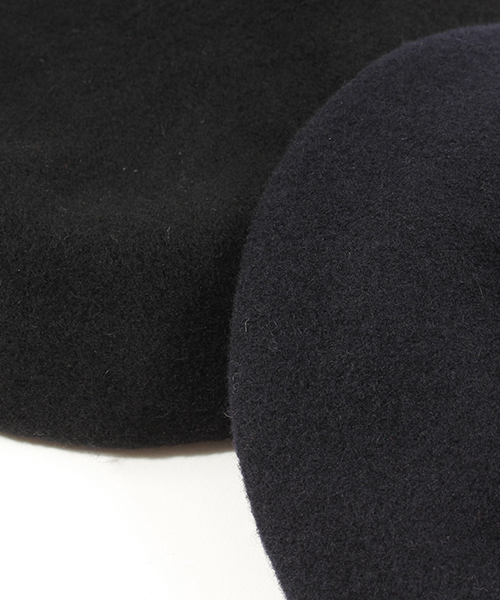 Mighty Shine（マイティシャイン）の「mko5731-CAMBIO別注 Mighty Shine Wool Beret ベレー帽（ハンチング/ベレー帽・メンズ・ネイビー/ブラック・FREE）」の18枚目の写真