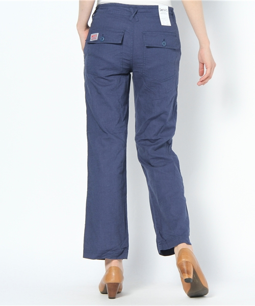 coen（コーエン）の「SMITH（スミス）綿麻イージーパンツ（その他パンツ・レディース・ネイビー/オフホワイト/ダークブラウン/オリーブ・MEDIUM/LARGE）」の6枚目の写真