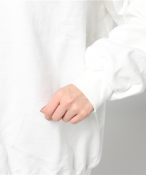 PUNYUS（プニュズ）の「レコード刺繍クラッシュスウェット（スウェット・レディース・ホワイト/ブラック/レッド/ピンク/イエロー/グリーン・4/3）」の11枚目の写真