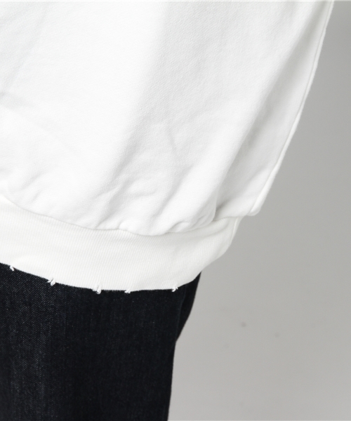 PUNYUS（プニュズ）の「レコード刺繍クラッシュスウェット（スウェット・レディース・ホワイト/ブラック/レッド/ピンク/イエロー/グリーン・4/3）」の9枚目の写真