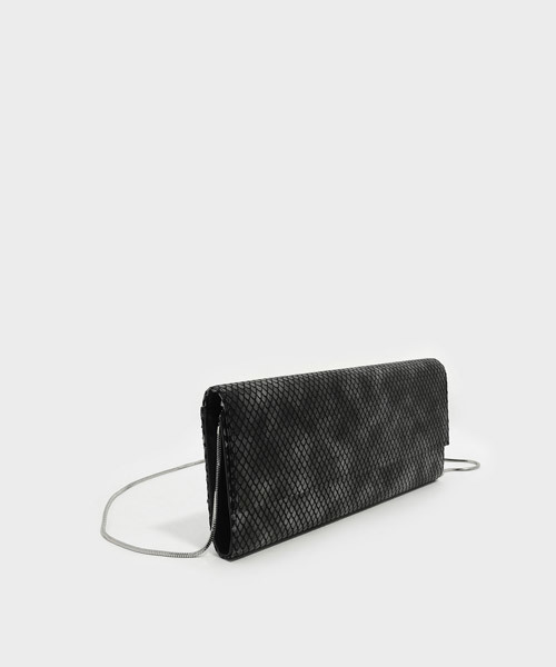 CHARLES & KEITH（チャールズ & キース）の「ベーシックフロントフラップクラッチ / BASIC FRONT FLAP CLUTCH（クラッチバッグ・レディース・ブラック/ブラック系その他・S）」の9枚目の写真