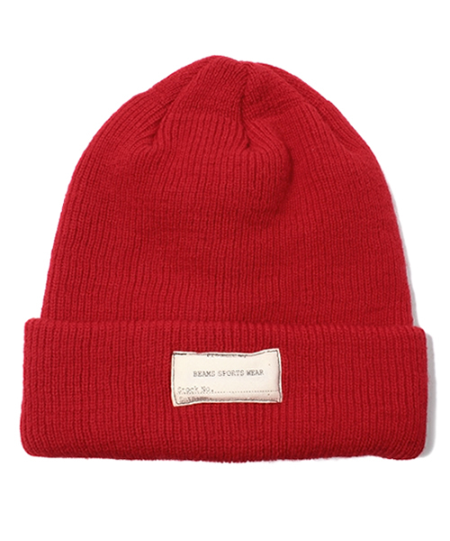 BEAMS（ビームス）の「□BEAMS / 縮絨ニットキャップ（ニットキャップ/ビーニー・メンズ・ブラック/カーキ/レッド/グリーン/ブルー/ネイビー・ONE SIZE）」の6枚目の写真