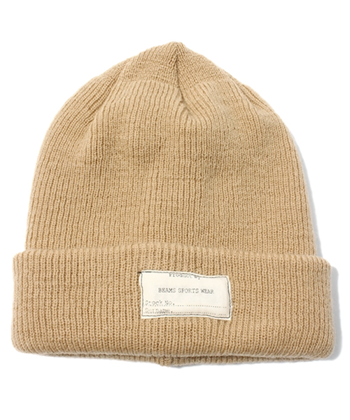 BEAMS（ビームス）の「□BEAMS / 縮絨ニットキャップ（ニットキャップ/ビーニー・メンズ・ブラック/カーキ/レッド/グリーン/ブルー/ネイビー・ONE SIZE）」の3枚目の写真
