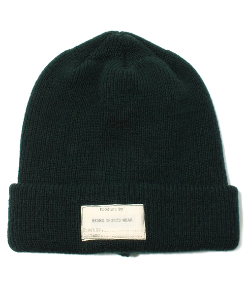 BEAMS（ビームス）の「□BEAMS / 縮絨ニットキャップ（ニットキャップ/ビーニー・メンズ・ブラック/カーキ/レッド/グリーン/ブルー/ネイビー・ONE SIZE）」の4枚目の写真