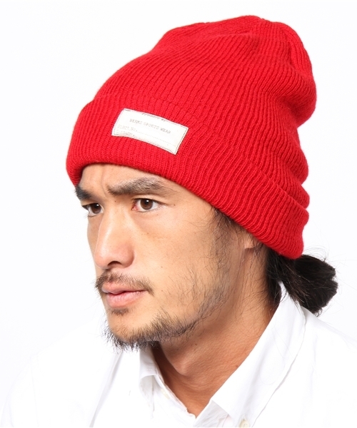 BEAMS（ビームス）の「□BEAMS / 縮絨ニットキャップ（ニットキャップ/ビーニー・メンズ・ブラック/カーキ/レッド/グリーン/ブルー/ネイビー・ONE SIZE）」の11枚目の写真