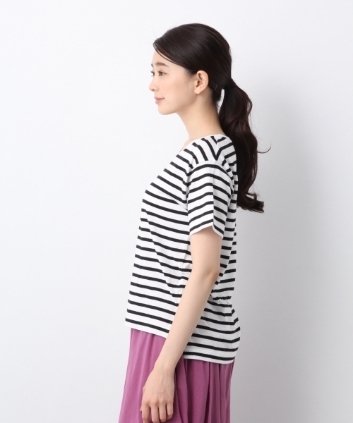 LEPSIM(レプシィム)の「ADDICOTTOボーダーTEE 779759(Tシャツ/カットソー・レディース・ホワイト×ブラック/ホワイト×グレー/ベージュ系その他・MEDIUM/LARGE)」の13枚目の写真