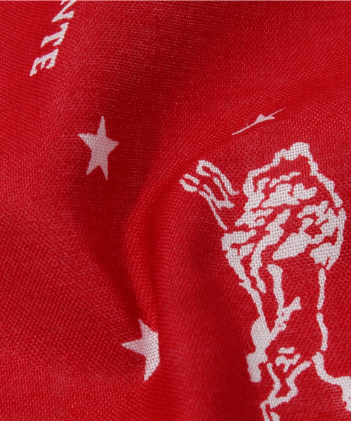 IL BISONTE（イルビゾンテ）の「IL BISONTE / BANDANA（バンダナ/スカーフ・レディース・レッド/ネイビー/オレンジ・FREE）」の5枚目の写真