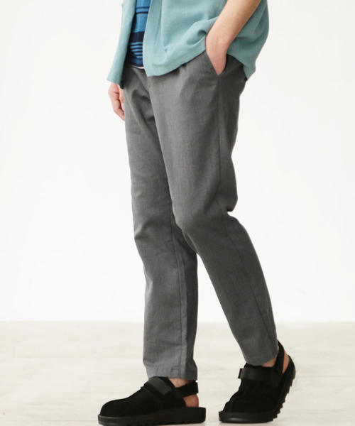 green label relaxing（グリーンレーベルリラクシング）の「SC STRC バーズアイイージー9分丈 クロップド パンツ ＜吸水速乾＞ ◆（その他パンツ・メンズ・ベージュ/ネイビー/ダークグレー・S/XL/XS/L/M）」の2枚目の写真