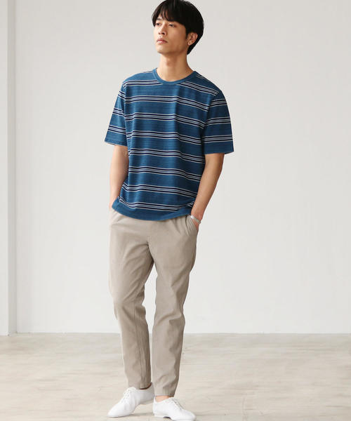 green label relaxing（グリーンレーベルリラクシング）の「SC STRC バーズアイイージー9分丈 クロップド パンツ ＜吸水速乾＞ ◆（その他パンツ・メンズ・ベージュ/ネイビー/ダークグレー・S/XL/XS/L/M）」の17枚目の写真