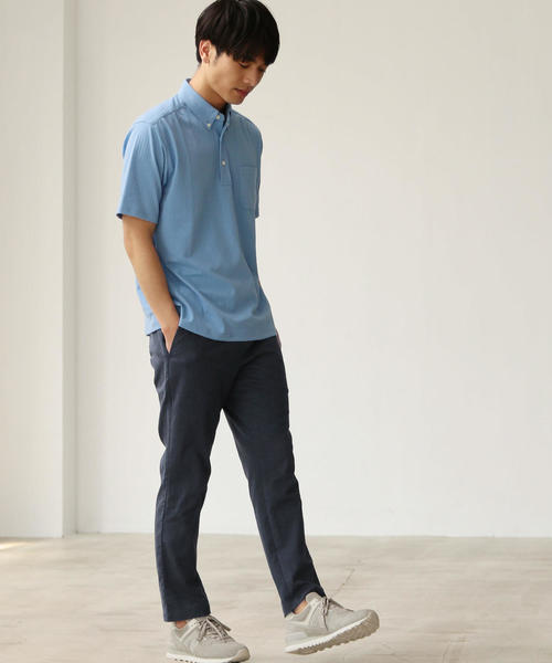 green label relaxing（グリーンレーベルリラクシング）の「SC STRC バーズアイイージー9分丈 クロップド パンツ ＜吸水速乾＞ ◆（その他パンツ・メンズ・ベージュ/ネイビー/ダークグレー・S/XL/XS/L/M）」の19枚目の写真