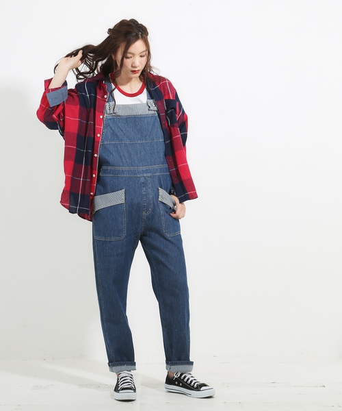 CUBE SUGAR(キューブシュガー)の「先染めガーゼツイルチェック8分袖ビッグシャツ(シャツ/ブラウス・レディース・ナチュラル/グレー/レッド系その他/グリーン系その他・M)」の8枚目の写真