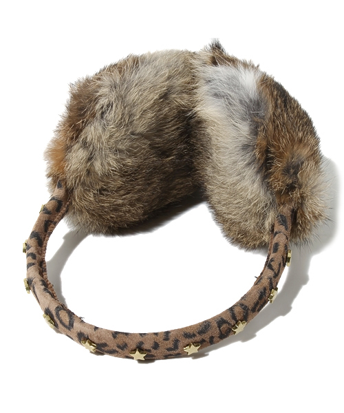 Ray BEAMS(レイビームス)の「□Casselini five avenue / スタースタッズ イヤーマフ(イヤーマフ・レディース・ライトブラウン・ONE SIZE)」の3枚目の写真