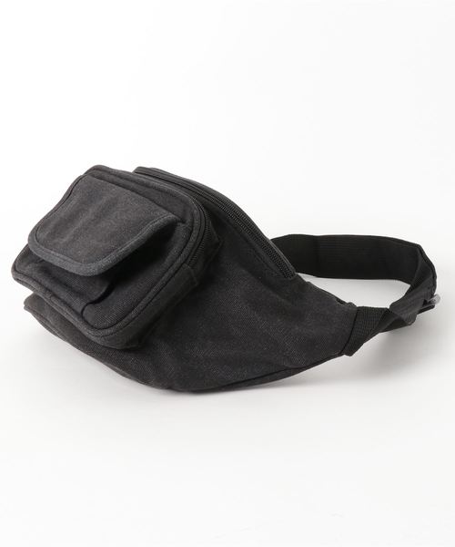 CUBE SUGAR(キューブシュガー)の「キャンバスウエストポーチ(ボディバッグ/ウエストポーチ・レディース・ブラック/カーキ・M)」の4枚目の写真
