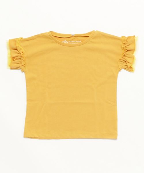 GLOBAL WORK（グローバルワーク）の「【キッズ】カットフリルスリーブT半袖/799699（Tシャツ/カットソー・キッズ・ネイビー/レッド/その他1/イエロー・SMALL/MEDIUM/LARGE/X-LARGE/XX-LARGE）」の7枚目の写真