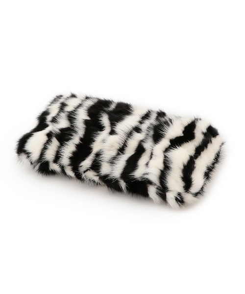 LOVELESS（ラブレス）の「【LOVELESS】モノトーンミンクストライプ2WAYファーショルダーバッグ（ショルダーバッグ・レディース・オフホワイト・FREE）」の6枚目の写真