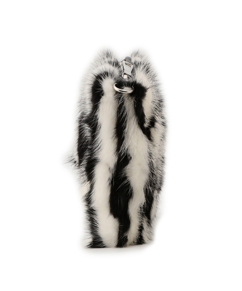 LOVELESS（ラブレス）の「【LOVELESS】モノトーンミンクストライプ2WAYファーショルダーバッグ（ショルダーバッグ・レディース・オフホワイト・FREE）」の9枚目の写真