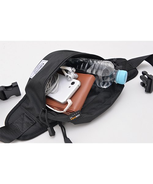 DEVICE（デバイス）の「Rename CORDURA ナイロン 軽量 ウエストバッグ ショルダーバッグ（ボディバッグ/ウエストポーチ・レディース・ブラック/ネイビー/ホワイト/カーキ/カモフラージュ・FREE）」の19枚目の写真